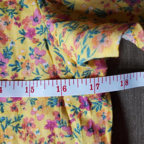 Time and Tru Short Sleeve Floral Printed Woven Mini Dress Women's Size XS (0-2) - Picture 7 of 16
